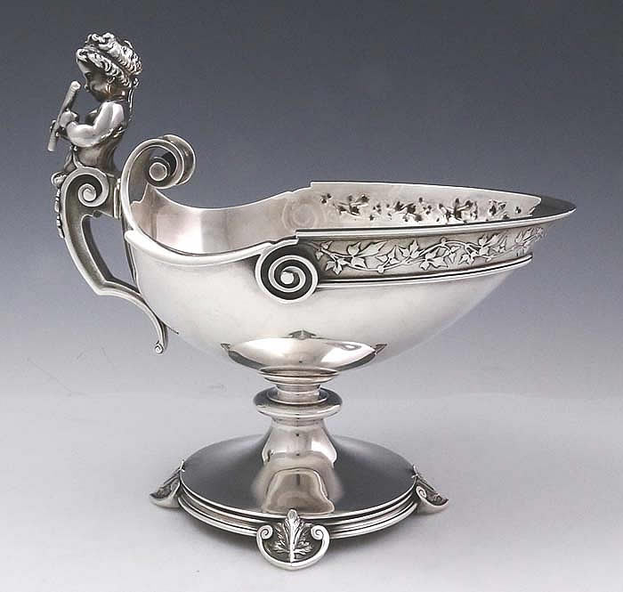 John Wendt English sterling silver cherub compotes
